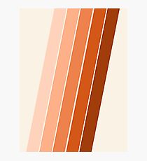 The Skinney - 70's abstract minimal stripe striped pattern retro throwback 1970s art decor by Seventy Eight Photographic Print