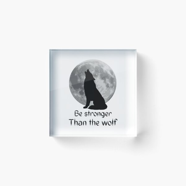 Item preview, Be strong as a wolf | full moon designed and sold by bemenmaher.