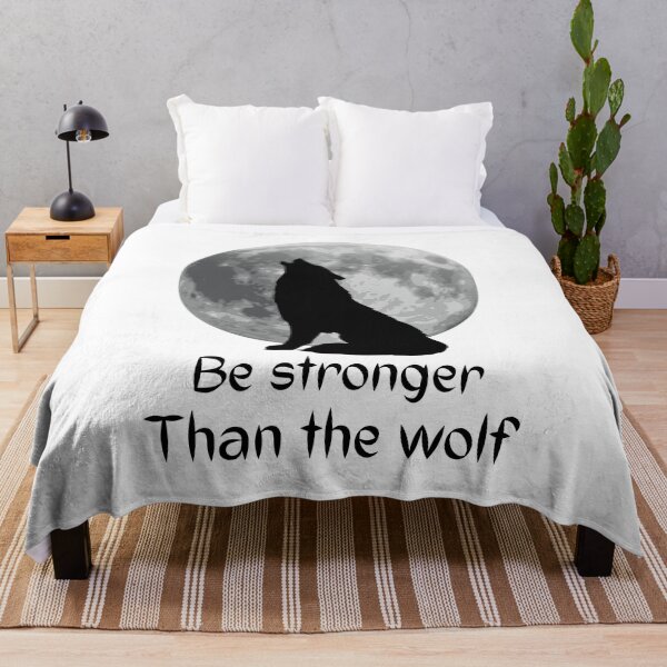Item preview, Be strong as a wolf | full moon designed and sold by bemenmaher.