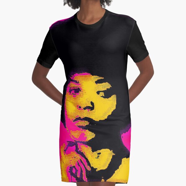 FREE ANGELA (POP-ART) Graphic T-Shirt Dress