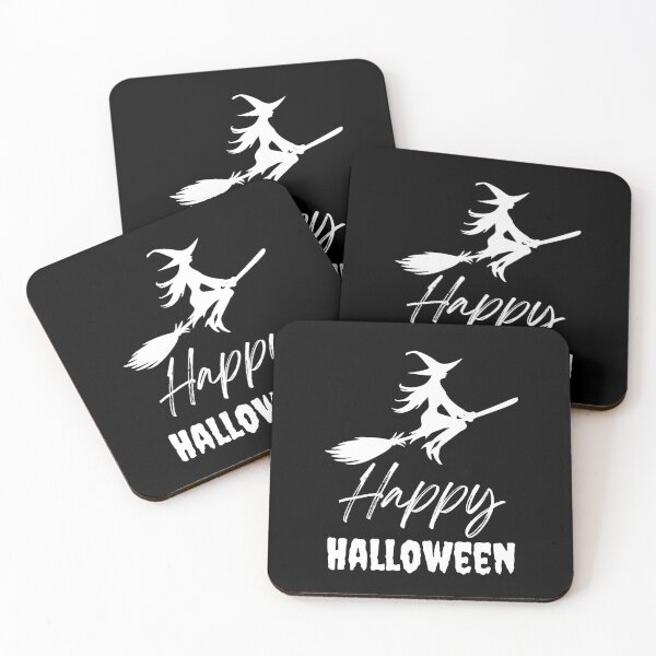 Item preview, Happy halloween elegant witch with her broom designed and sold by Jenmag.
