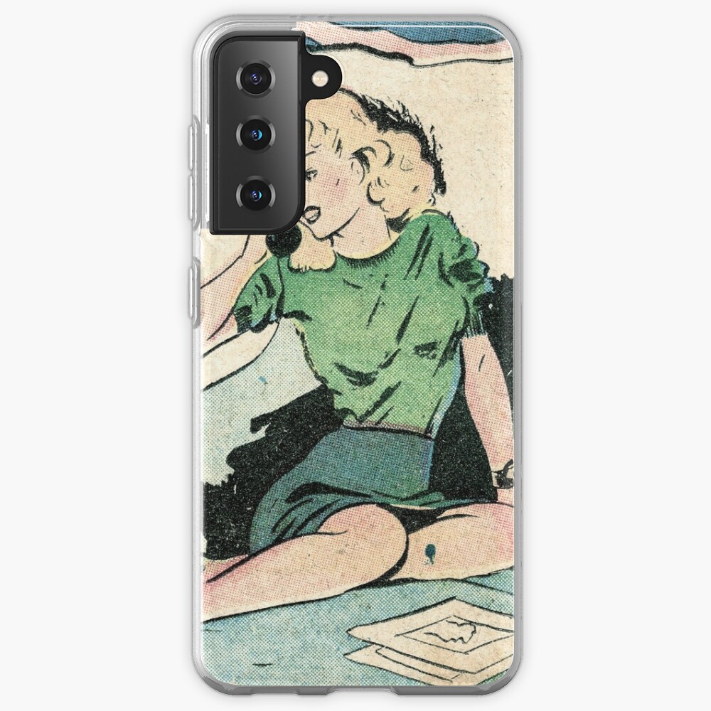 Golden Age Phone Girl 1 Revised Samsung Galaxy Phone Case By Bnolan Redbubble