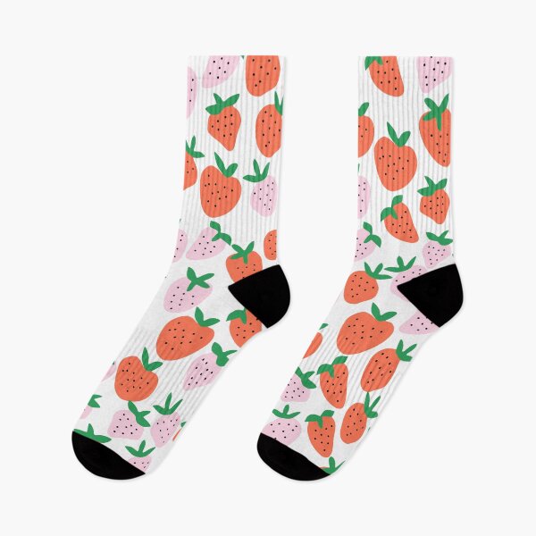 Item preview, Cute Red and Pink Strawberries Pattern designed and sold by kapotka.