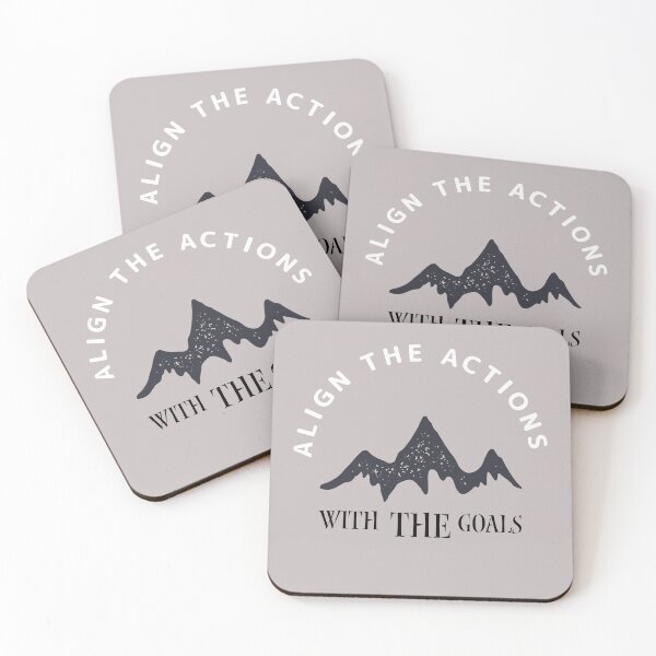 Item preview, Align Your Actions With Your Goals Abstract Mountain designed and sold by ArtBySymone.