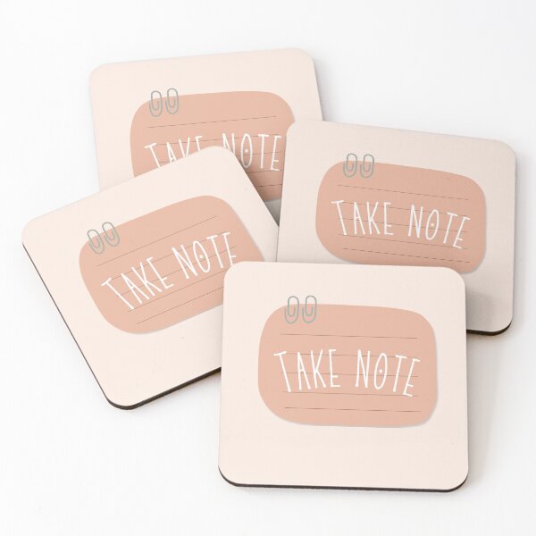 Item preview, Take Note - White designed and sold by MonDesigns.