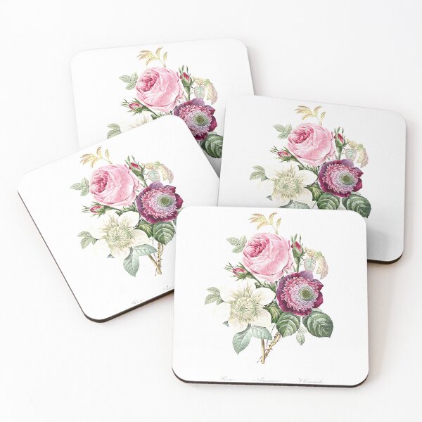 Item preview, Pierre Joseph Redoute | Anemone and cabbage rose designed and sold by Shopy-24.online.