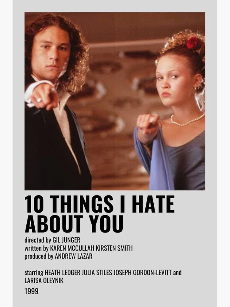 10 Things I Hate About You Movie Poster Art Room Decor Canvas Poster Gift 