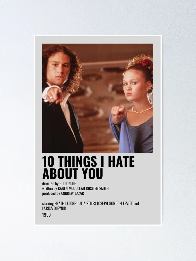 10 Things I Hate About You Minimalist Poster