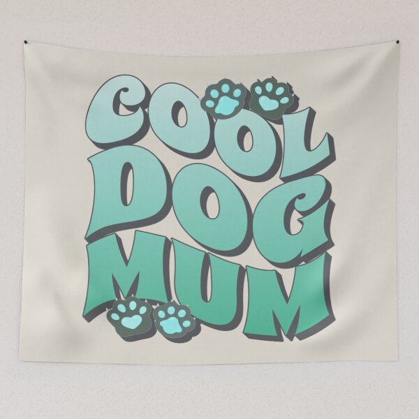 Artikelvorschau, Türkise coole Hundemama, toller Slogan für alle Mütter, die einen Hund besitzen entworfen und verkauft von TrulyEpoque.