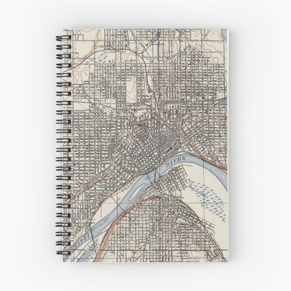 Item preview, Vintage Map of St. Paul Minnesota (1894) designed and sold by BravuraMedia.