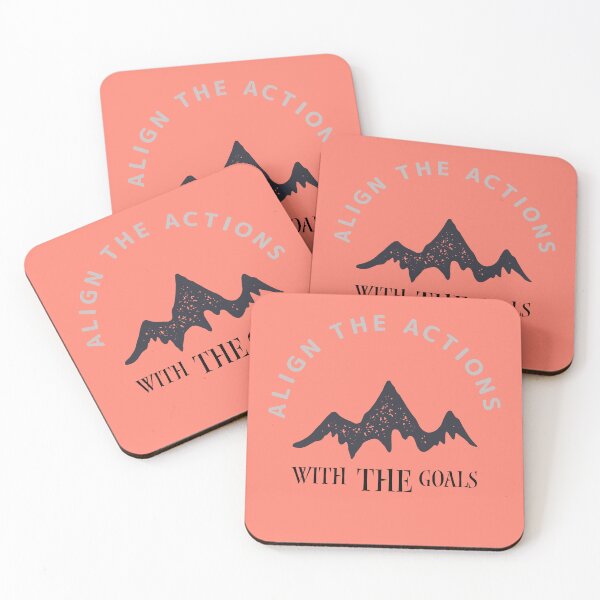 Item preview, Copy of Align Your Actions With Your Goals Light Red designed and sold by ArtBySymone.