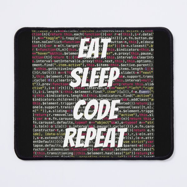 Item preview, EAT SLEEP CODE REPEAT CLASSIC T-SHIRT WHITE PRINT designed and sold by IslandBaneMerch.