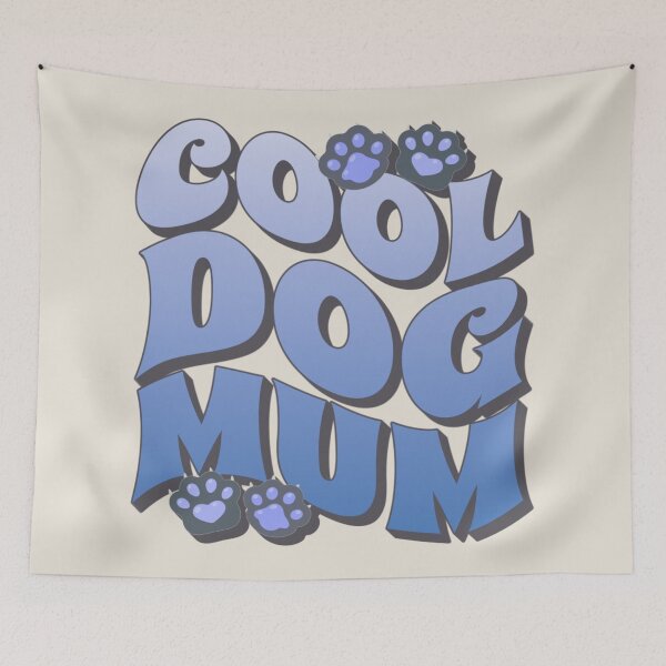 Artikelvorschau, Blaue coole Hundemama, toller Slogan für alle Mütter, die einen Hund besitzen entworfen und verkauft von TrulyEpoque.