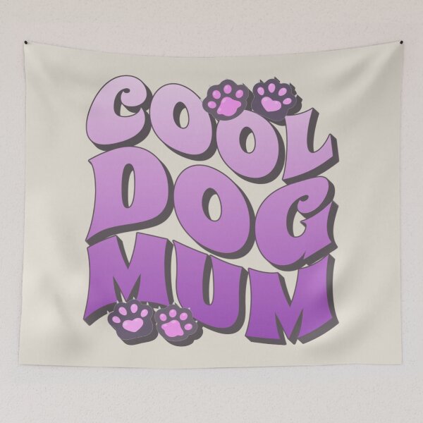 Artikelvorschau, Lila coole Hundemama, toller Slogan für alle Mütter, die einen Hund besitzen entworfen und verkauft von TrulyEpoque.