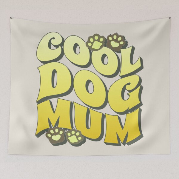 Artikelvorschau, Gelbe coole Hundemama, toller Slogan für alle Mütter, die einen Hund besitzen entworfen und verkauft von TrulyEpoque.