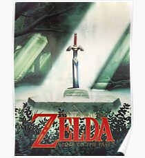 Die Legende von Zelda, ein Link zur Vergangenheit - Schwert in Stein Poster neu erstellt Poster