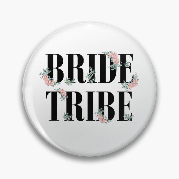 Item preview, Bride Tribe Floral Pink Rose pattern designed and sold by blacklittlemoon.