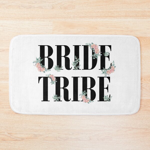 Item preview, Bride Tribe Floral Pink Rose pattern designed and sold by blacklittlemoon.