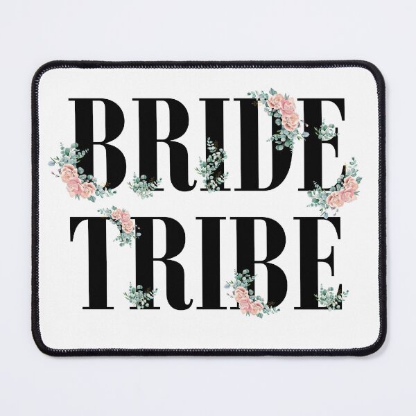 Item preview, Bride Tribe Floral Pink Rose pattern designed and sold by blacklittlemoon.