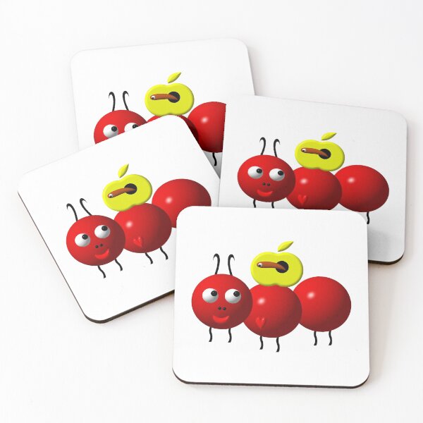 Item preview, Cute ant with an apple designed and sold by Artist4God.