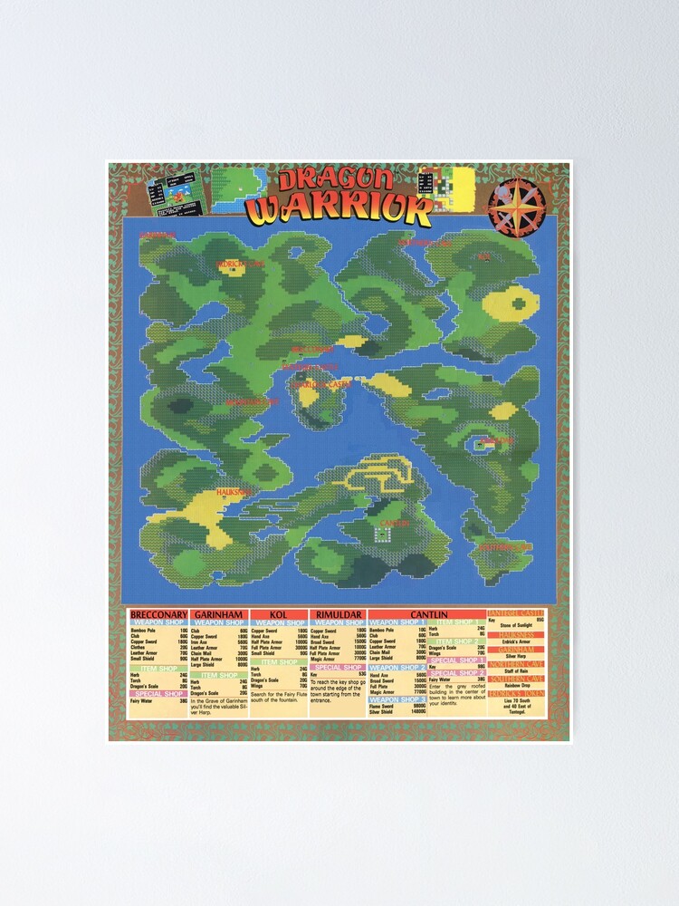 Dragon quest 2 карта