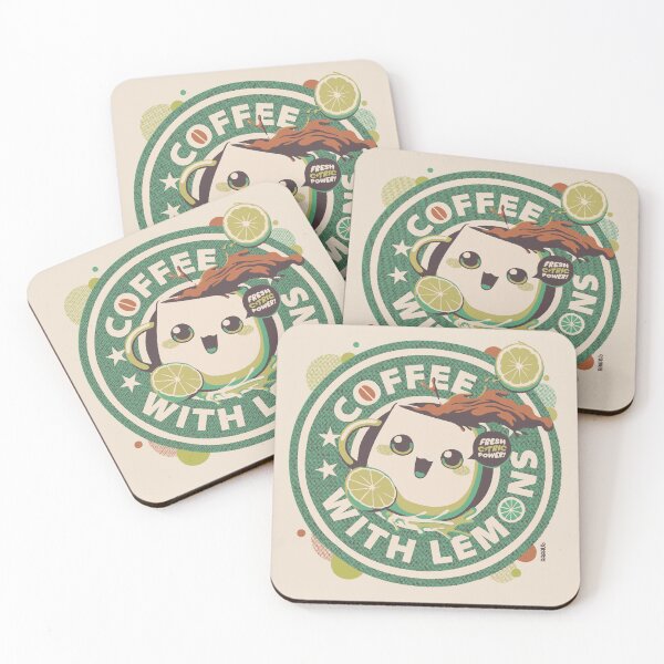 Item preview, Lemon Coffee Cute Caffeine Addict designed and sold by raffaus.