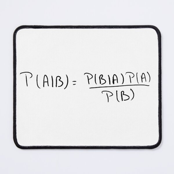 Item preview, bayes theorem of probability theory handwritten designed and sold by NoetherSym.