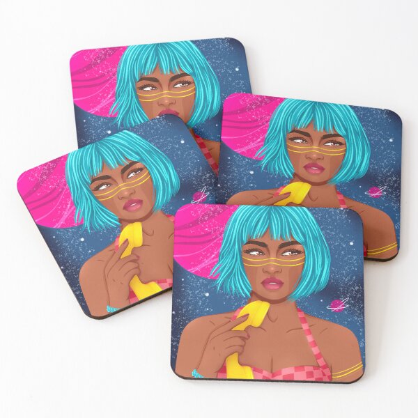 Item preview, Teléfono Hogar Espacio Brillante Chica Pop Art designed and sold by Stephjojo.
