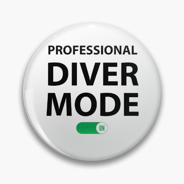 Item preview, Professional Diver Mode on Funny Professional Diver  designed and sold by Rami Khalifah.
