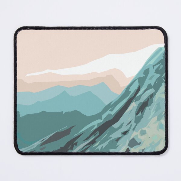 Item preview, Outdoor nature landscape pastel illustration - mountains designed and sold by MadandMean.