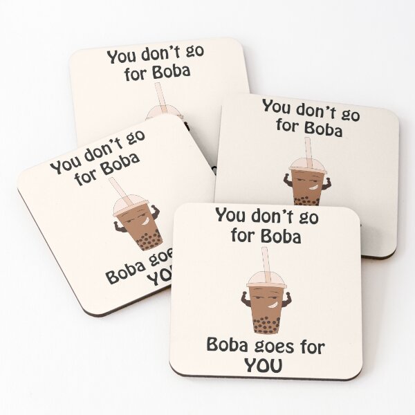 Aperçu de l'œuvre Boba Bubble Tea Vous n'allez pas pour Boba Boba va pour vous créée et vendue par TheFoxyWolfShop.