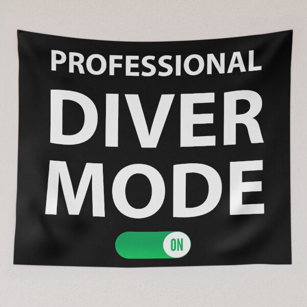Item preview, Professional Diver Mode on Funny Professional Diver  designed and sold by Rami Khalifah.