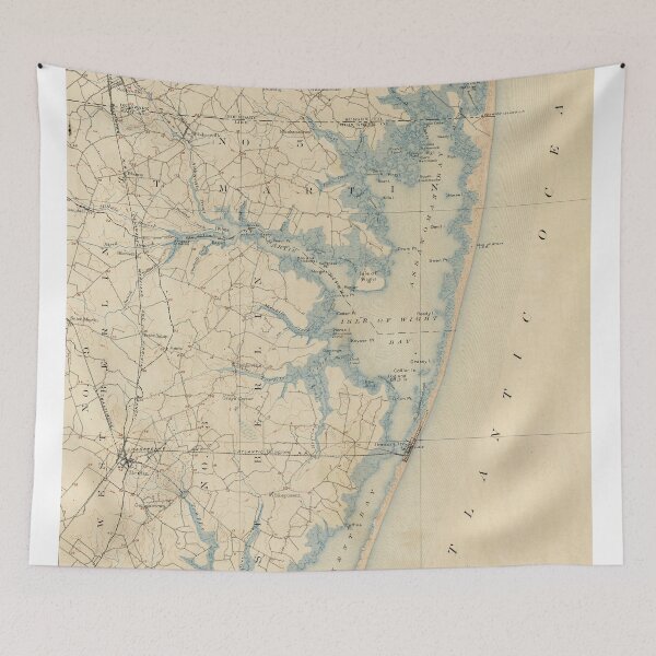 Item preview, Vintage Map of Ocean City Maryland (1900) designed and sold by BravuraMedia.