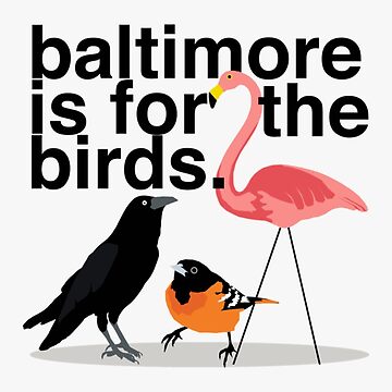Artwork thumbnail, Baltimore is for the Birds- Limited Edition | Perfect Gift by claowendy