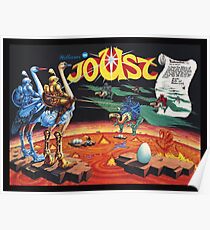 Joust von Ultra Rare Williams Arcade-Poster neu erstellt Poster