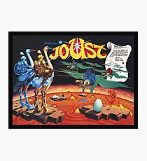 Joust von Ultra Rare Williams Arcade-Poster neu erstellt Fotodruck