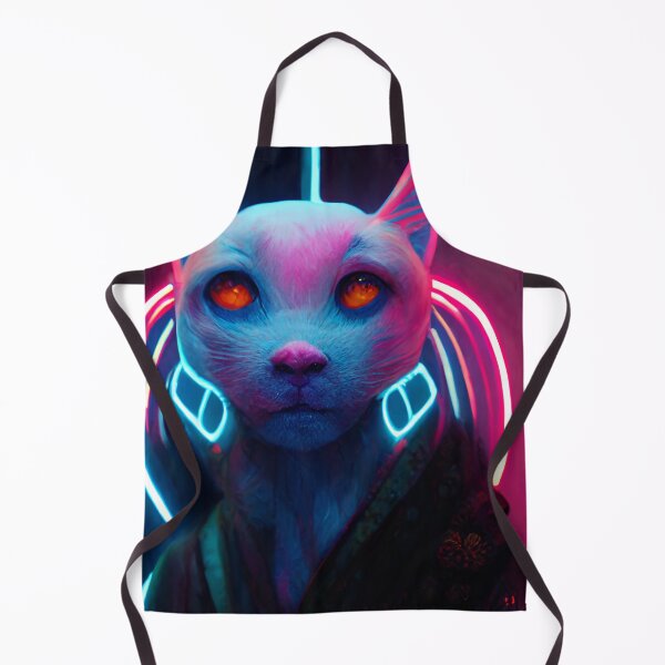 Item preview, Cyberpunk Cat Monk designed and sold by CyberStreetArt.