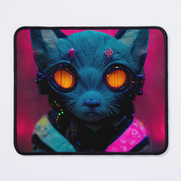 Item preview, Cyberpunk Cat Monk designed and sold by CyberStreetArt.