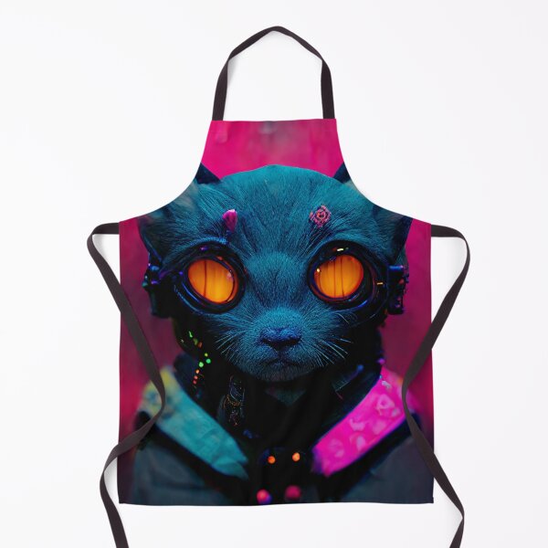 Item preview, Cyberpunk Cat Monk designed and sold by CyberStreetArt.