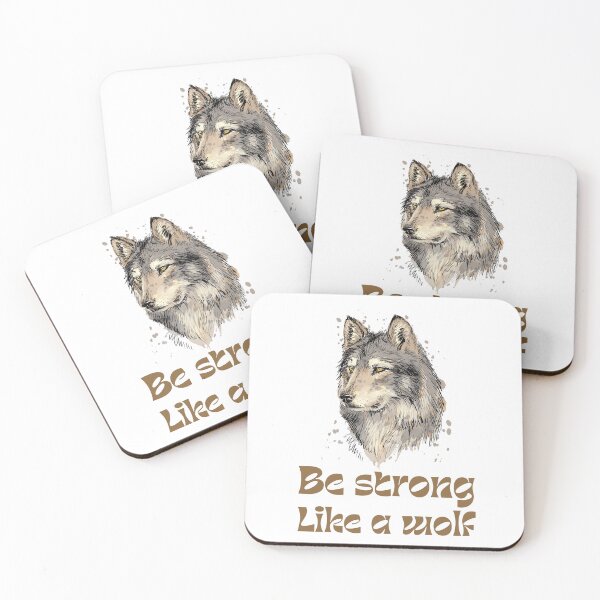 Item preview, be strong as a wolf designed and sold by bemenmaher.