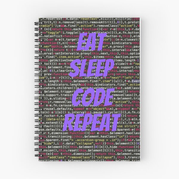 Item preview, EAT SLEEP CODE REPEAT CLASSIC T-SHIRT PURPLE PRINT designed and sold by IslandBaneMerch.