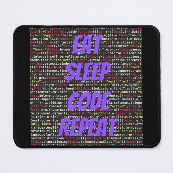 Item preview, EAT SLEEP CODE REPEAT CLASSIC T-SHIRT PURPLE PRINT designed and sold by IslandBaneMerch.