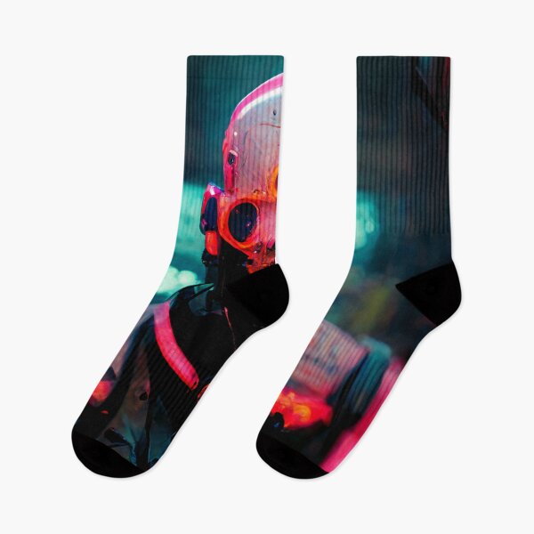 Item preview, Cyberpunk Neon Skull designed and sold by CyberStreetArt.