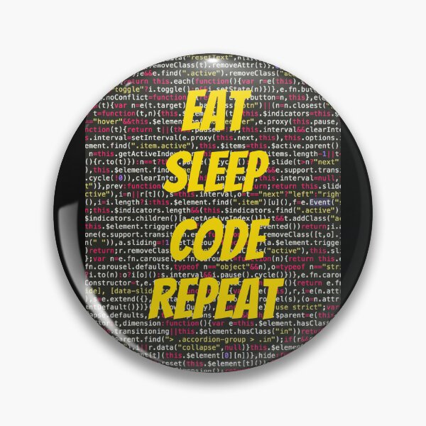 Item preview, EAT SLEEP CODE REPEAT CLASSIC T-SHIRT YELLOW PRINT designed and sold by IslandBaneMerch.