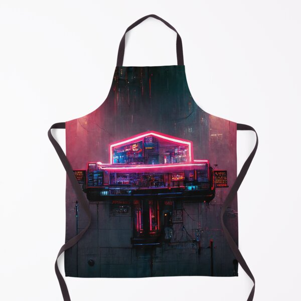 Item preview, Neon Cyberpunk Abstract Wall Decor designed and sold by CyberStreetArt.