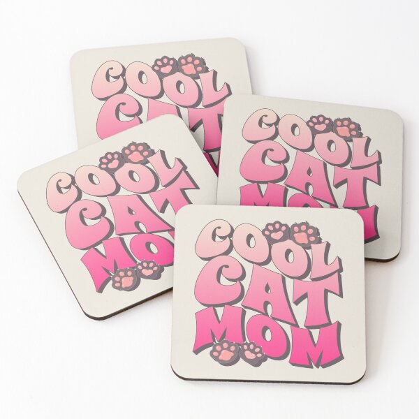 Artikelvorschau, Pink Cool Cat Mom, toller Slogan für alle Mütter, die eine Katze besitzen entworfen und verkauft von TrulyEpoque.