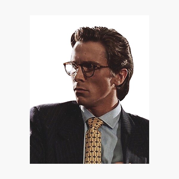 Christian bale american psycho 2024 glasses