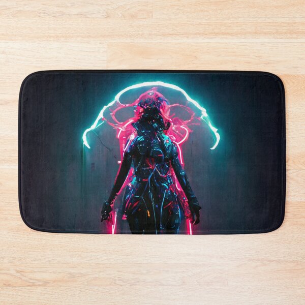 Item preview, Neon Cyberpunk Lightning Goddess designed and sold by CyberStreetArt.