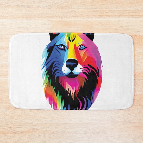 Item preview, Cute colorful Wolf  designed and sold by ralick.