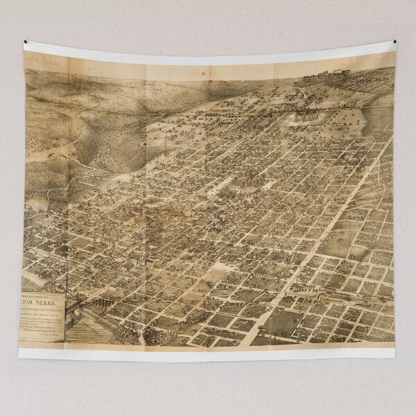 Item preview, Vintage Pictorial Map of Austin Texas (1890)  designed and sold by BravuraMedia.